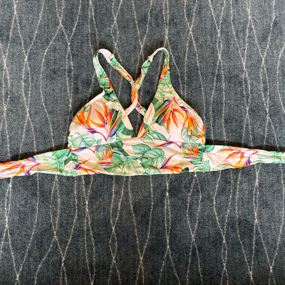 La Vie En Rose Tropical Print Bikini - Green and Orange - Picture 9 of 9